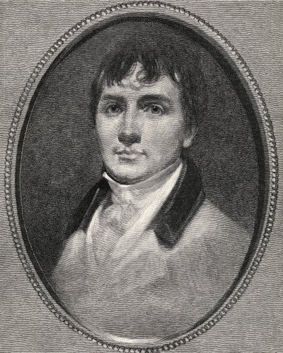 Portret van Robert Burns, uit 